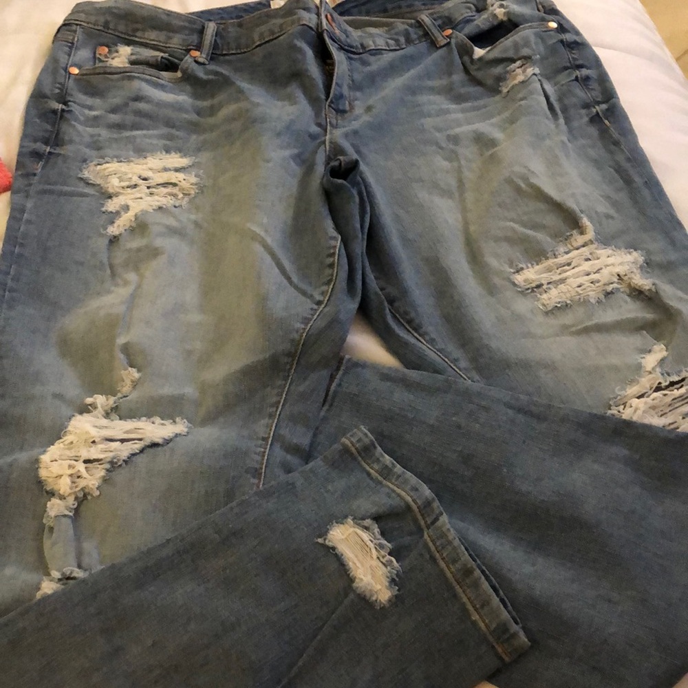 Torrid size 20. Distressed Boyfriend jeans
